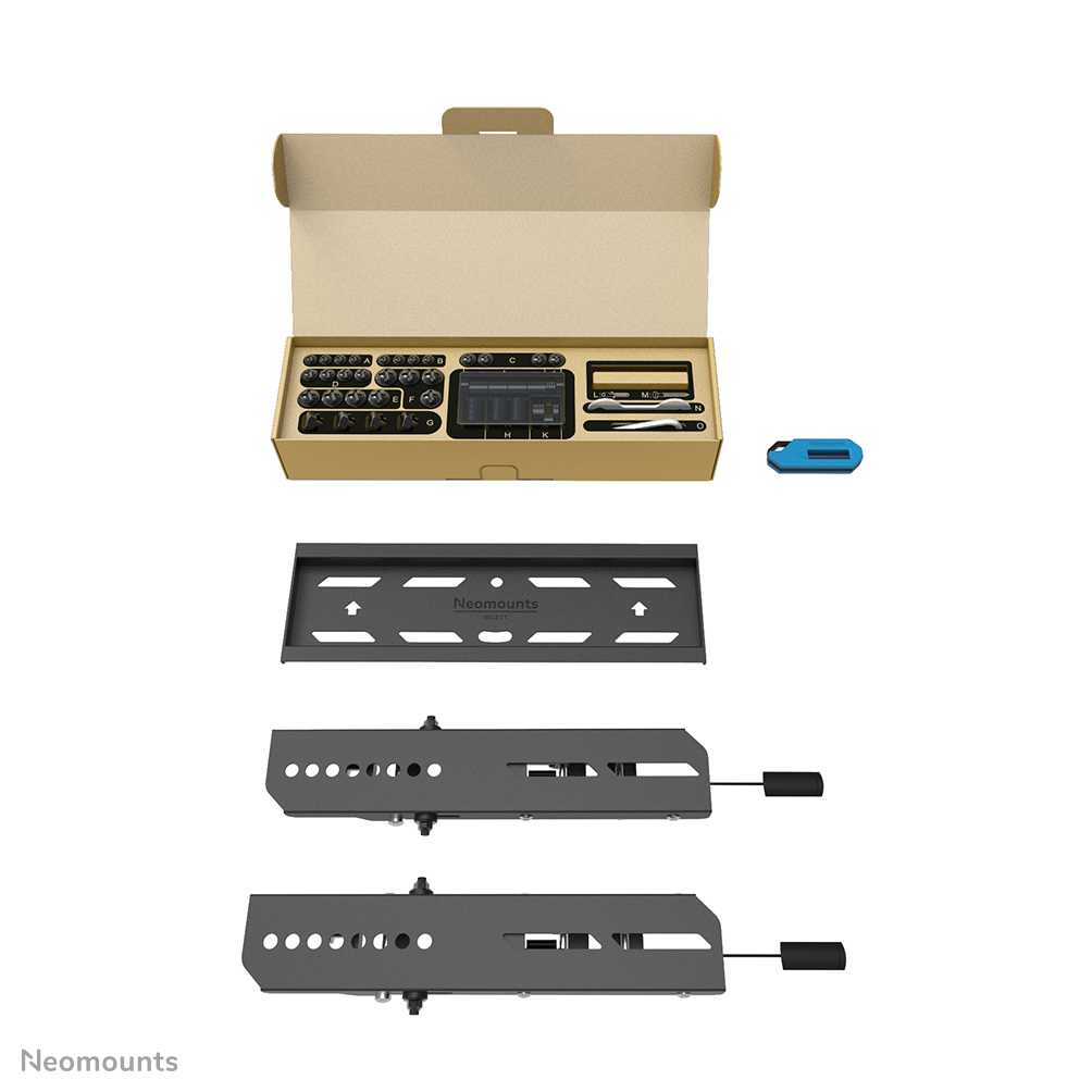 Neomounts WL35S-850BL12 Supporto TV a parete 24-65" - inclinabile - bloccabile - installazione rapida